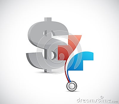 Dollar financial health concept. currency Stock Photo