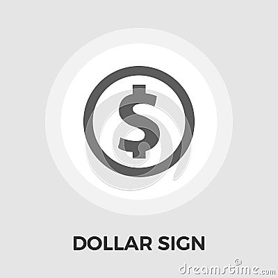 Dollar flat Icon Vector Illustration