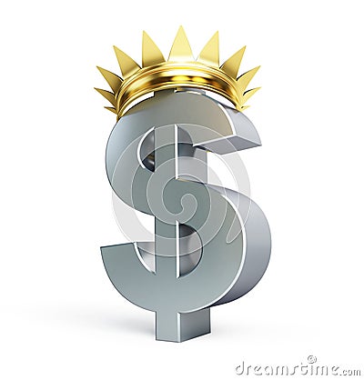 Dollar gold grown Stock Photo