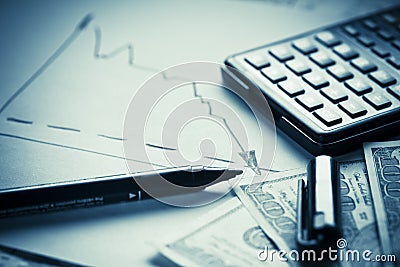 Dollar inflation Stock Photo