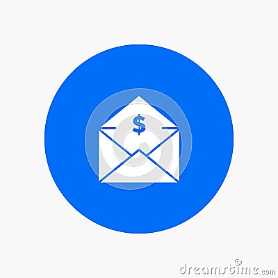 Dollar, Mail, Money, Money-Order Vector Illustration