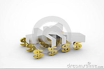 Dollar and Rmb Stock Photo