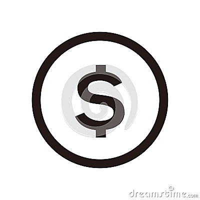 Dollar Sign, Dollar Sign Icon. Vector Illustration