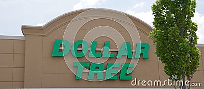 Dollar Tree Sign Editorial Stock Photo