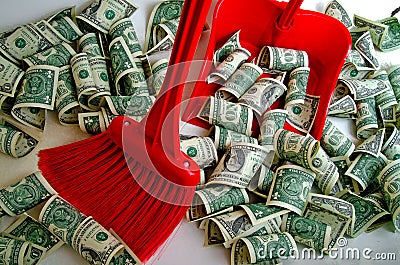 Dollar was weakening. Stock Photo