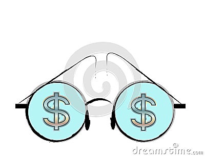 Dollars Cartoon Illustration