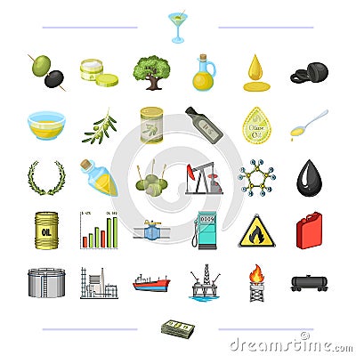 , dollars, business, nature and other web icon in cartoon style. Vector Illustration