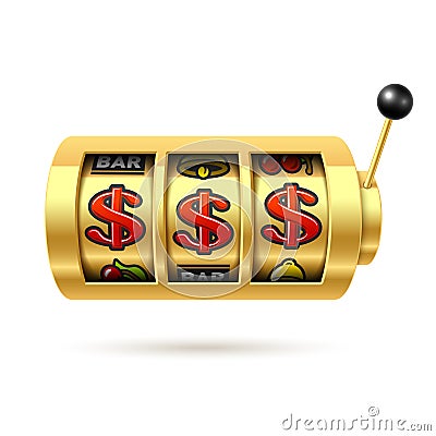 Dollars jackpot Vector Illustration