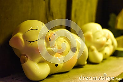 Dolls sleeping Stock Photo