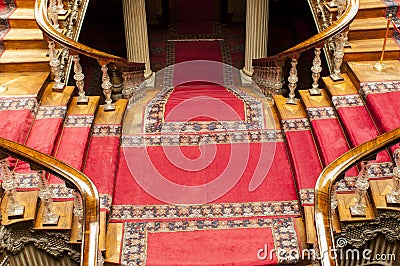 Dolmabahce palace interior, Istanbul Editorial Stock Photo