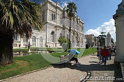 Dolmabahce Palace in Istanbul Editorial Stock Photo