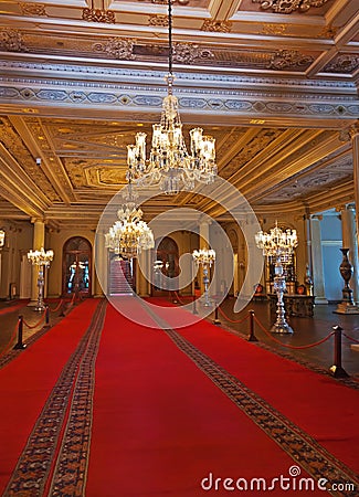 Dolmabahce Palace at Istanbul Turkey Editorial Stock Photo