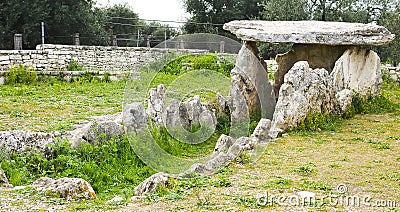Dolmen prehistoric Bisceglie Stock Photo