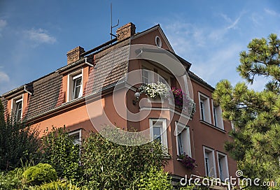 Dolni Zalezly village in autumn time Stock Photo