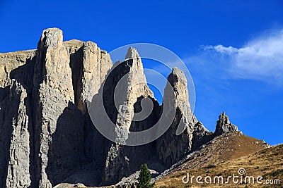 Dolomiten Panorama Stock Photo