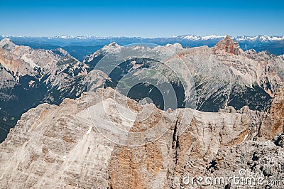 Dolomites Mountains, Cristallo Mountain, Italy Stock Photo