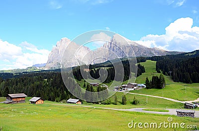 Dolomites mountains landscape Stock Photo