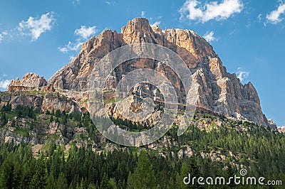 Dolomites Mountains, Before Sunset Stock Photo