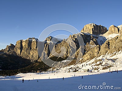 Dolomiti, Canazei - Pekol lift Stock Photo