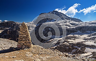 Dolomiti - Piz Boe mount Stock Photo
