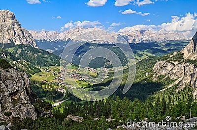 Dolomiti - Val Badia overview Stock Photo