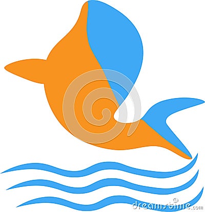 Dolphin Icon Design Vector Illustration