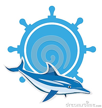 Dolphin logo Vector Illustration