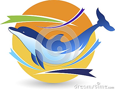 Dolphin logo Vector Illustration