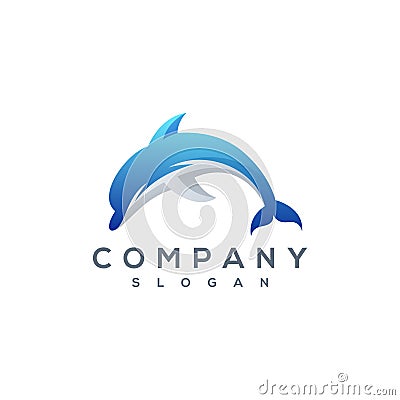Dolphin logo Stock Photo