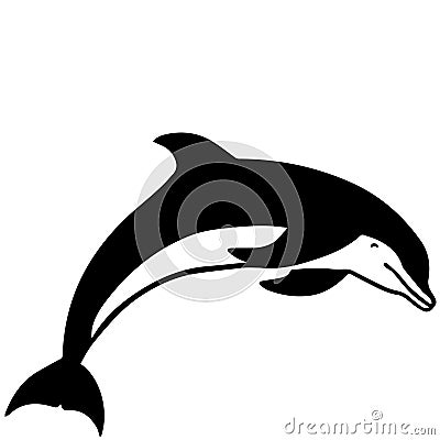 Dolphin porpoise vector eps illustration by crafteroks Vector Illustration