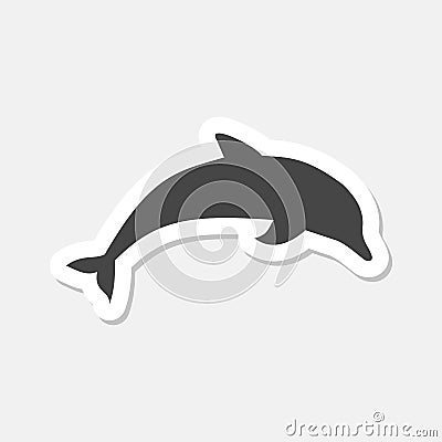 Dolphin stickers Vector Illustration