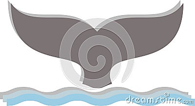 Dolphin vector on a white background Stock Photo