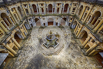 Dom Joao III Cloister in the Templar Convent of Christ in Tomar Stock Photo