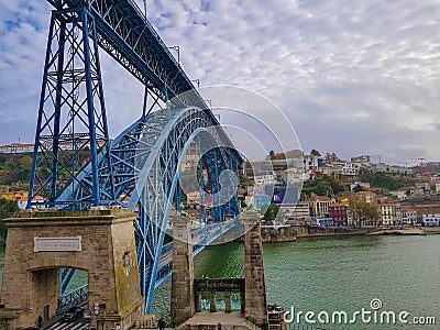 Dom Luis I Bridge Ponte Dom Luis I, Porto, Portugal Editorial Stock Photo