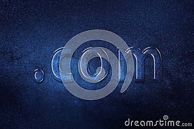 Domain concept, Dot Com, Dotcom, Registration, Online Identity, Website Stock Photo