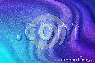Domain concept, Dot Com, Dotcom, Registration, Online Identity, Website Stock Photo