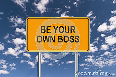 Be your own boss Stock Photo