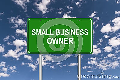 Small business owner illustration Stock Photo