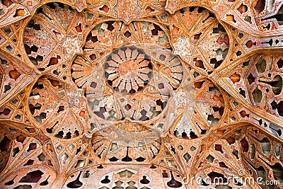 Dome of Ali Qapu Palace , Esfahan, Iran Stock Photo