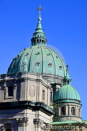 Dome of the Cathedral-Basilica of Mary Editorial Stock Photo