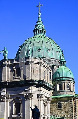 Dome of the Cathedral-Basilica of Mary Editorial Stock Photo