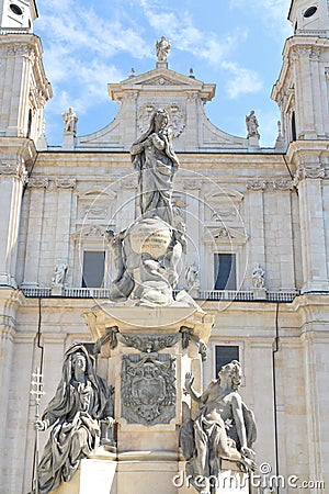 The Dome Cathedral in City Center of Salzburg Stock Photo