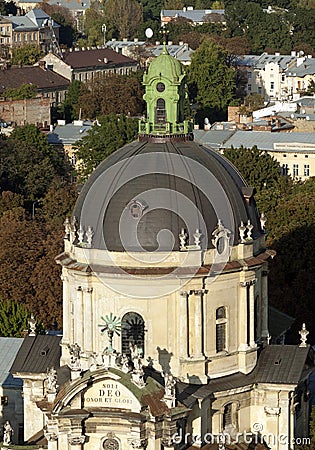 Dome Cathedral in Lviv Stock Photo