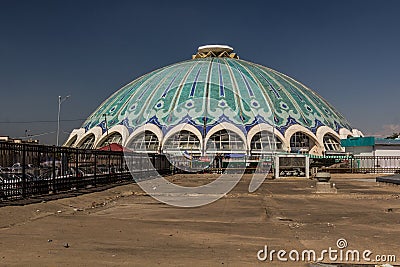Dome of Chorsu Bazaar market in Tashkent, Uzbekist Stock Photo