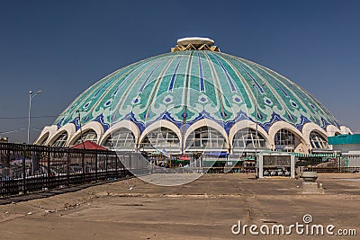 Dome of Chorsu Bazaar market in Tashkent, Uzbekist Stock Photo