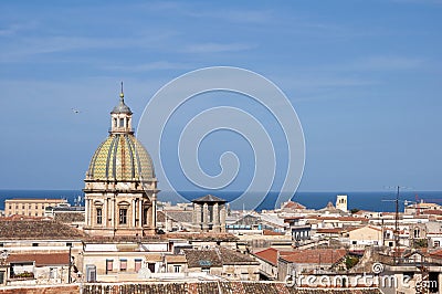 Dome of the church of San Giuseppe dei Teatini Stock Photo