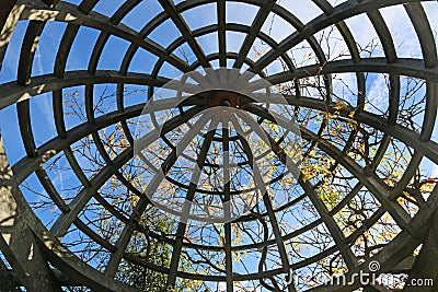 Dome of Hampstead pergola in London Stock Photo