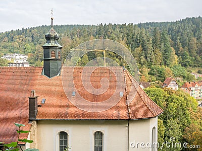 Dome of Maria in der Tanne church in Triberg Stock Photo