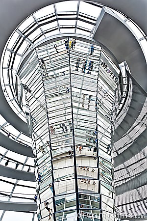 Dome Reichstag berlin germany Editorial Stock Photo