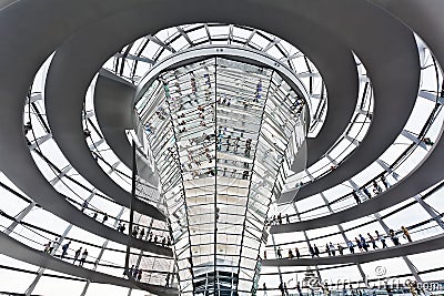 Dome Reichstag berlin germany Editorial Stock Photo